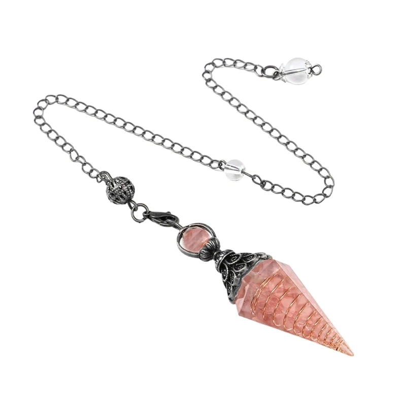 Esoterics Lazuli Crystal Pendulums Healings Stone for Witchcraft Ritual