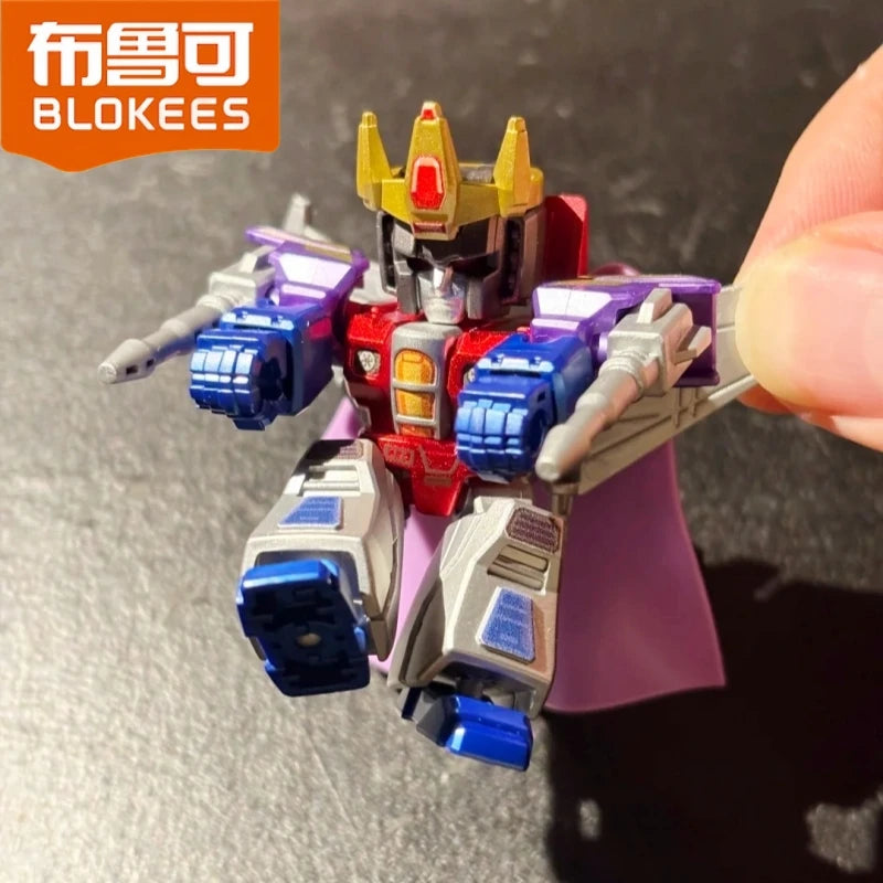Blokees Transformers Defender Series Starry Edition V2 Optimus Prime Megatron Starscream Bumblebee Assembly Blocks Toy Kid Gifts