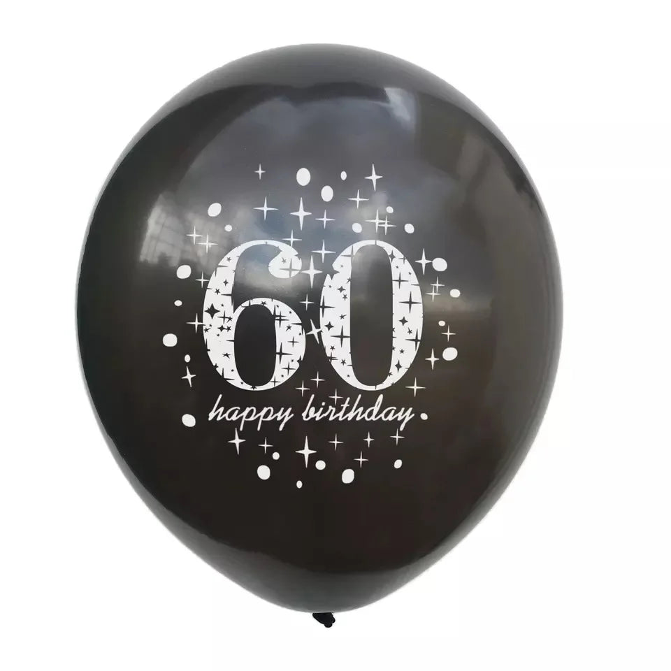 18 21 30 40 Year Happy Birthday Paper Banners Birthday Party Decorations Adult Black Gold Anniversary Party Supplies Photo Props