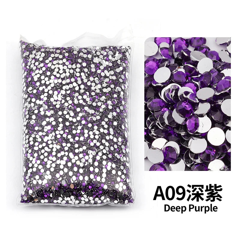 Big Package 2-6mm Resin Non Hot Fix Rhinestones Bulk Wholesale Flat Back Plastic Crystals Nail Diy Glitters Cтразы Stone