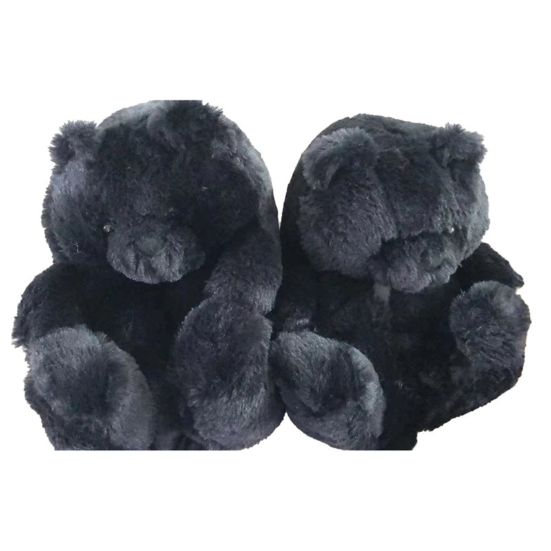 Highland Cow Fashion Bear Plush Slippers Women Men House Animals Soft Shoes Christmas Slipper Adults Indoor Shoes