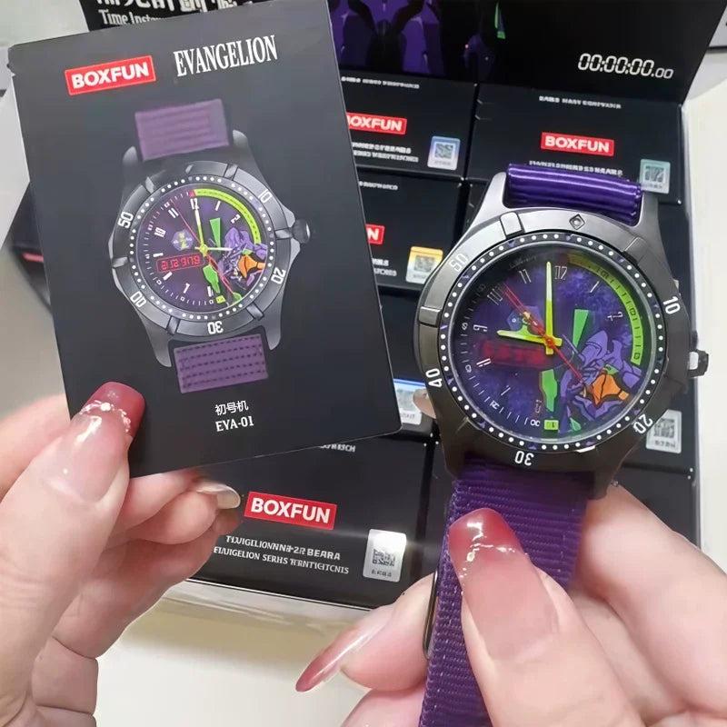 In stock genuine EVA Neon Genesis Evangelion Blind Box Time Repair Plan Series Watch Decor Ornaments Anime Birthday Gift Toys