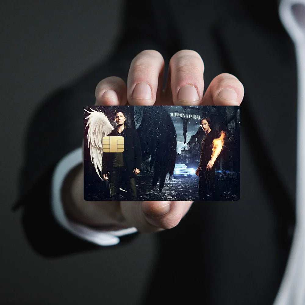 TV Play Series Supernatural Movie100% Hot Sale Amine Credit Debit Bank Card Bus Card Film Skin Sticker