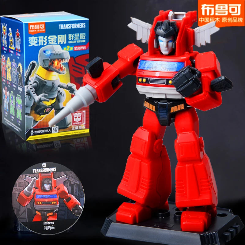 Blokees Transformers One Anime Movies Optimus Prime Bumblebee Starscream Soundwave Shockwave Cartoon Anime Robot Assembled Toy