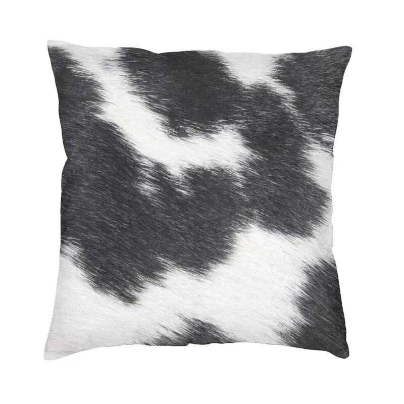 Hot Sale Scottish Highland Cow Cowhide Texture Cushion Cover 3D Print Animal Hide Leather Throw Pillow Case Sofa Car Home Decor