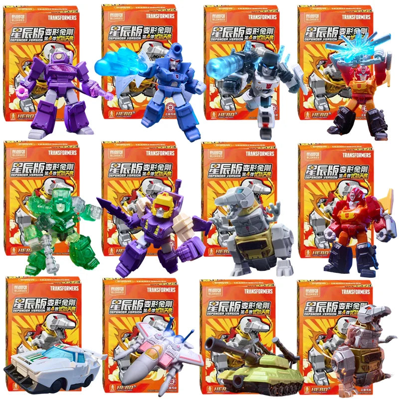 Blokees Transformers Building Blocks Defender Version Optimus Prime Bumblebee Robot Cartoon Anime Transformation Collection Toys