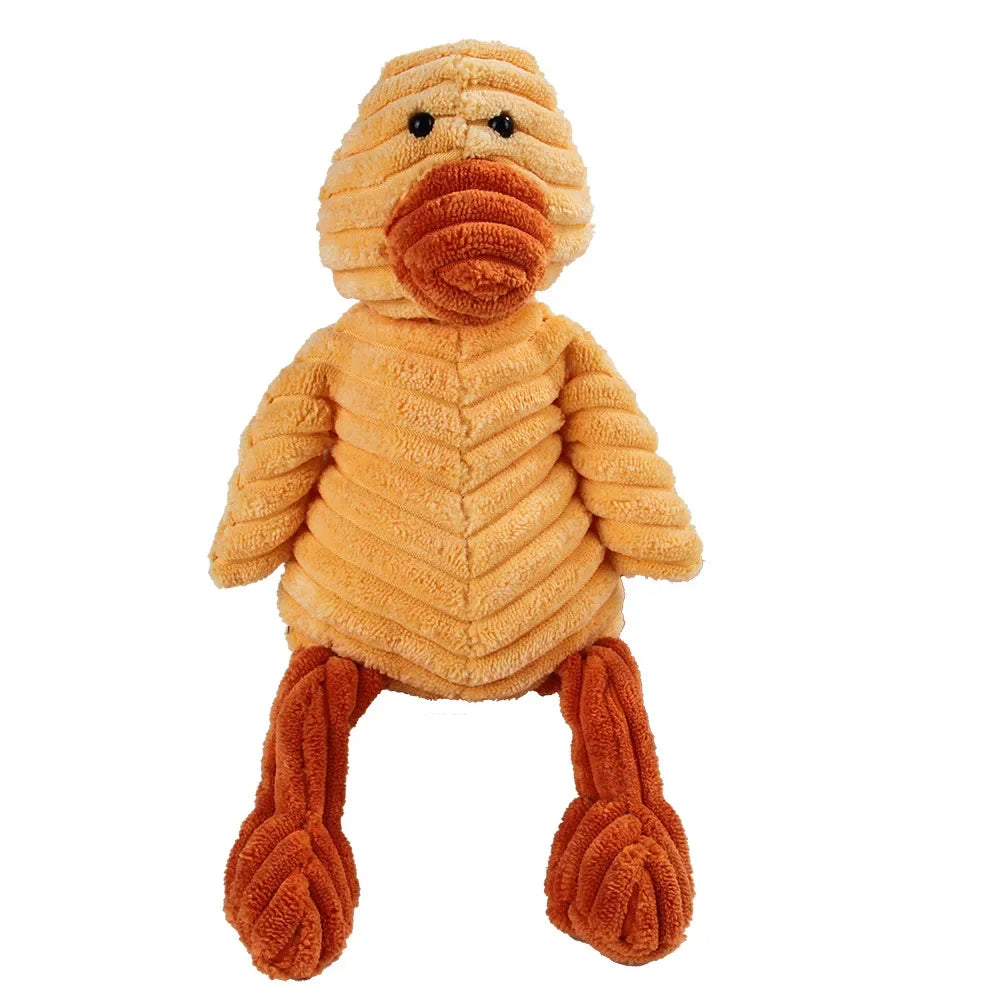 Squeaky Chew Bite - Resistant Animal Shape Plush Toy for Small Dogs, Pet Puppy Corduroy Dog Toys, Pets Accessories Supplies