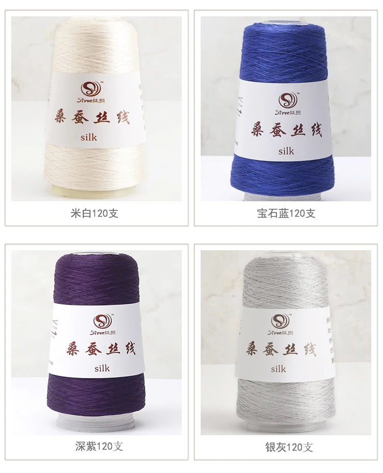 Real Silk Yarns for Knitting and Crochet