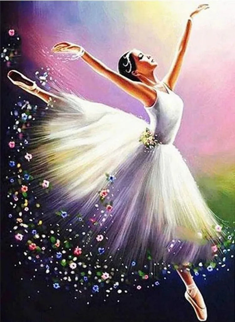 5D Diamond Painting Ballerina Full Round Portrait Diamond Mosaic Diy Diamond Embroidery Art Cross Stitch Home Decoration Gift