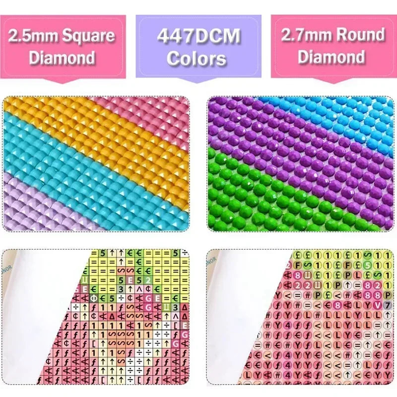AB Diamond DIY 5D Diamond Painting Kit, featuring adorable animal designs, suitable for adults and beginners.