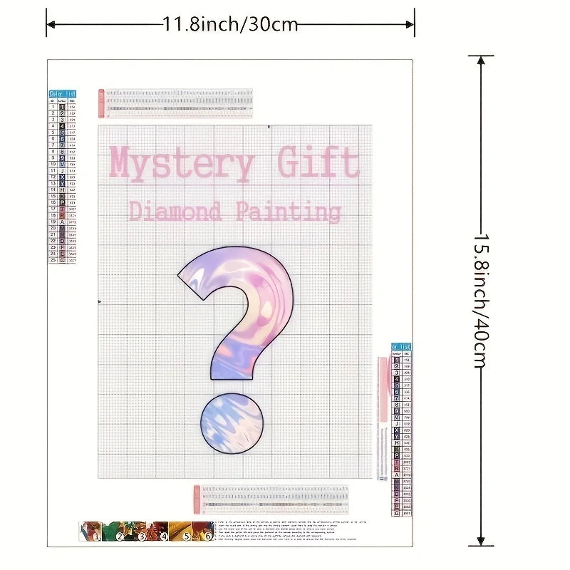 1pc Cartoon 3D Diamond Painting Random Picture Diamond Embroidery Full Drill DIY Home Decor Gifts 30x40cm/11.8x15.8in
