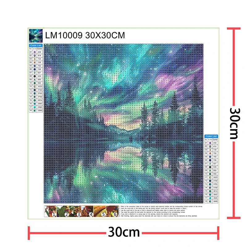 New 5D Diy Diamond Paintings 30x30 cm Mosaic Wall Diamond Art Painting Kits Embroidery Full Crystal Accessories New 2025 Paint