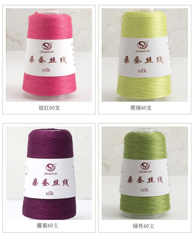 Real Silk Yarns for Knitting and Crochet