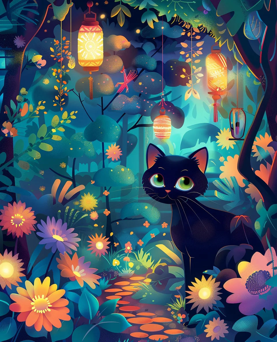 GATYZTORY Painting Paints By Numbers Cat Abstract Cute Picture Gifts Artwork Drawing By Numbers Picture Digital Home Decoration