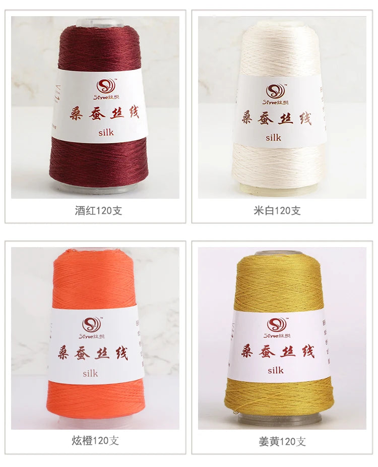 Real Silk Yarns for Knitting and Crochet