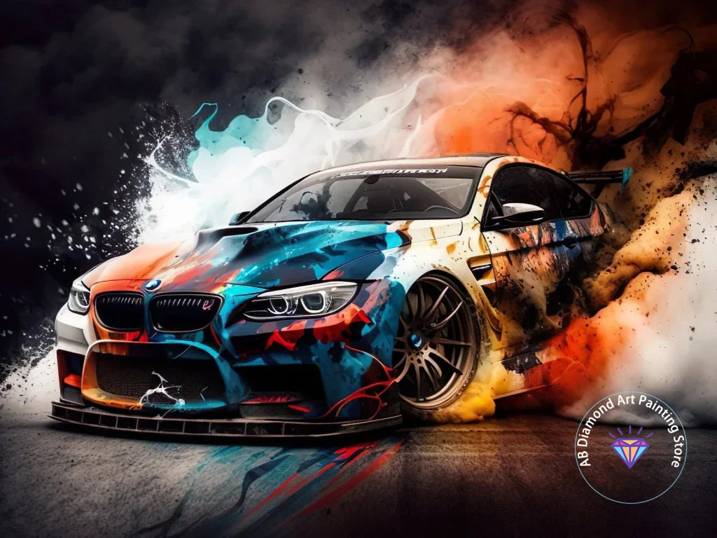 Diamond Painting Kit 5D DIY Racing Car Art RS7 RS6 E30 Diamond Embroidery Handmade Art Exquisite Gift Crafts Home Decoration