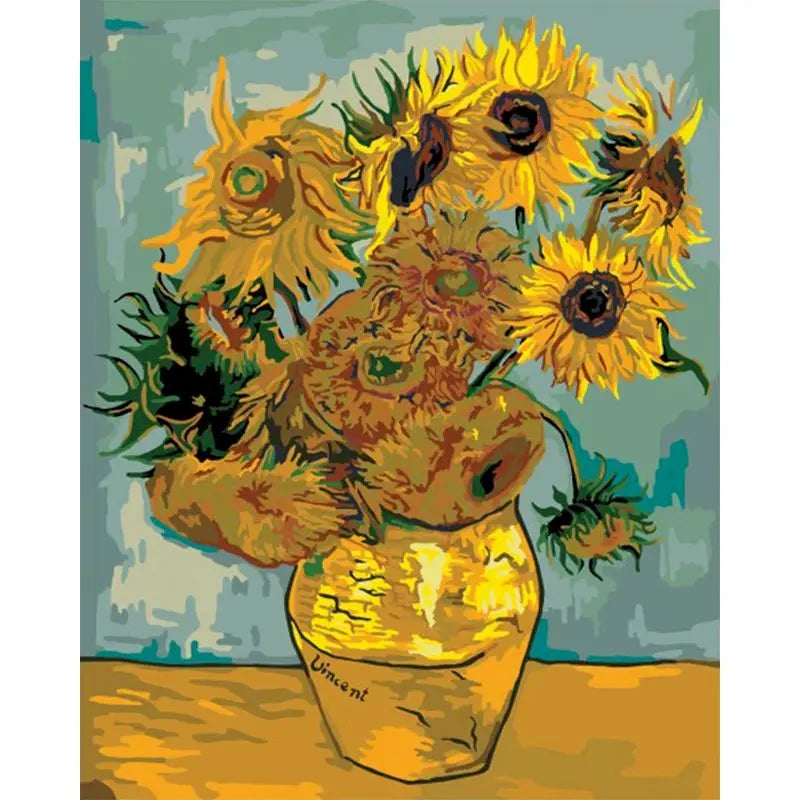 GATYZTORY Oil Paint By Numbers Diy Crafts Van Gogh Sky Landscape Pictures On Number Wall Decors Number Painting Art Supplies