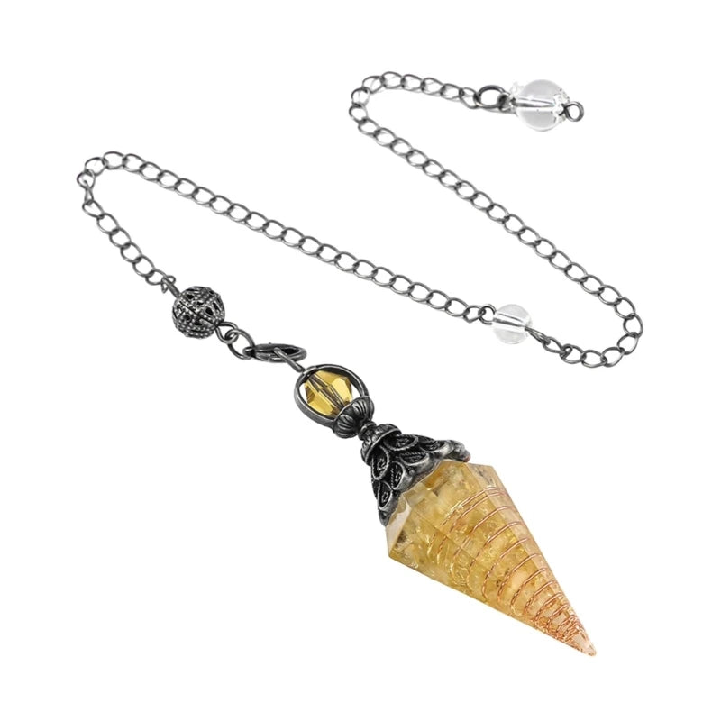 Esoterics Lazuli Crystal Pendulums Healings Stone for Witchcraft Ritual