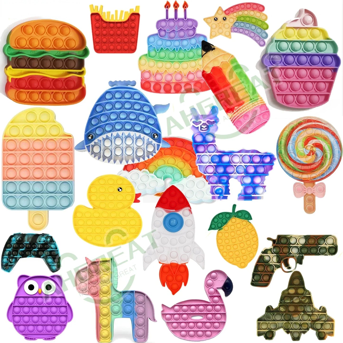 6-24pcs Random Fidget Toys Pop Mysterious Gifts Pack blind box Different Fidget Set Antistress Relief Toys for Children Adult