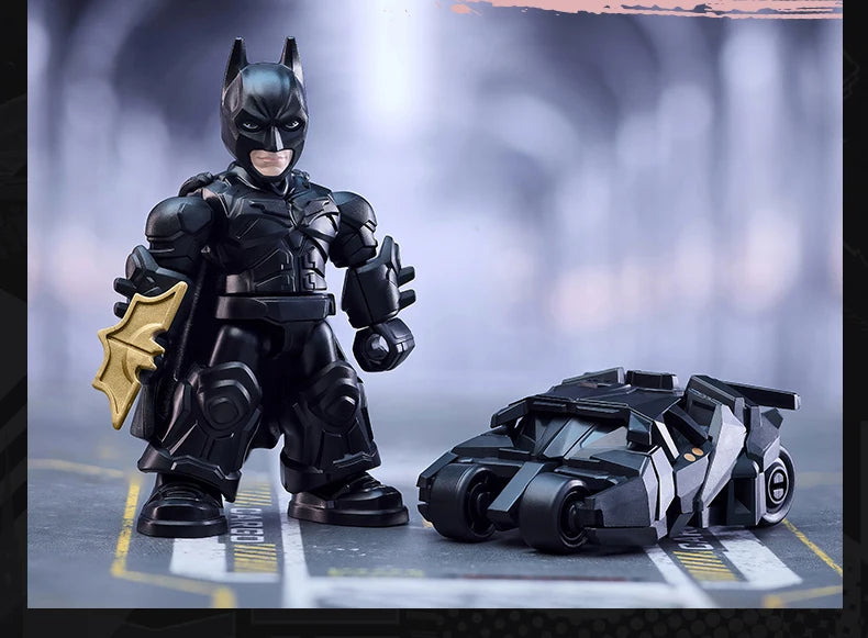 Original Blokees DC Marvel Hero Batman Star Edition Series Blind Box Toy Batman Motorcycle Collectible Perfect Christmas Gift