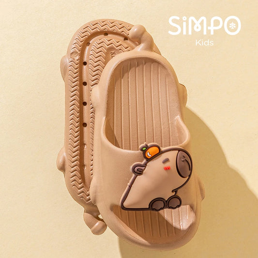 Capybara Children's Toddler Slides Light Weight And Wear Resistance House Slippers For Boys Girls Outdoor Casual Footwear Summer