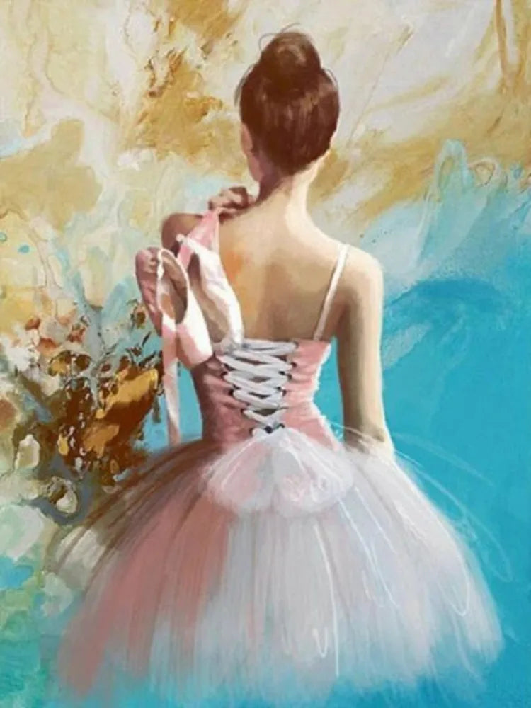 5D Diamond Painting Ballerina Full Round Portrait Diamond Mosaic Diy Diamond Embroidery Art Cross Stitch Home Decoration Gift
