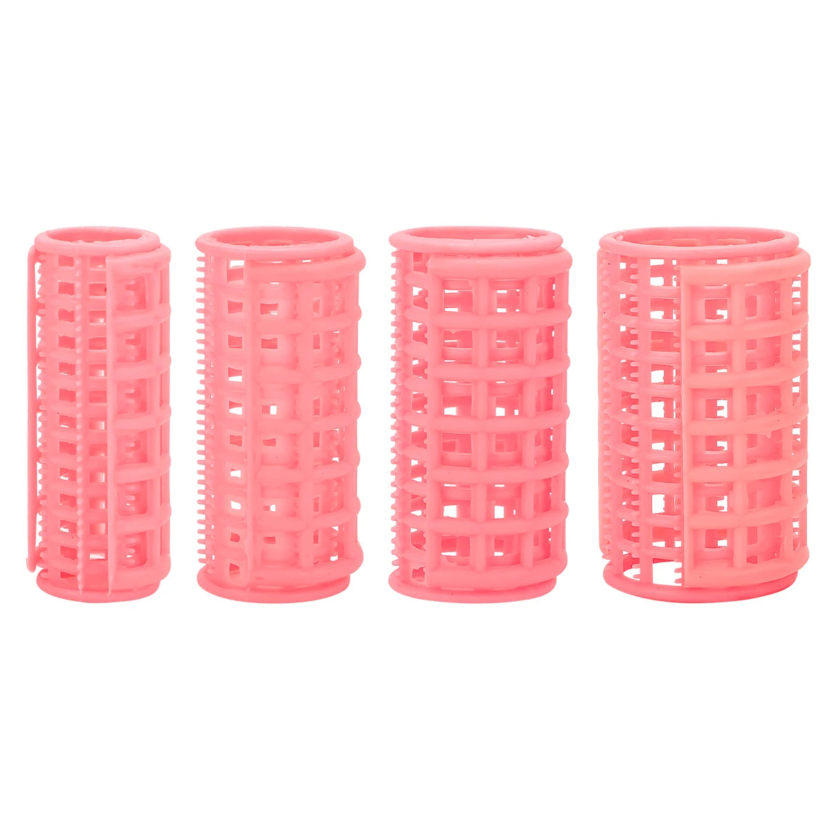 12Pcs Pink Hair Roller Sets Self Holding Hairdressing Curlers DIY Curly Hairstyle Tool For Women Hair Curler Styling Tools