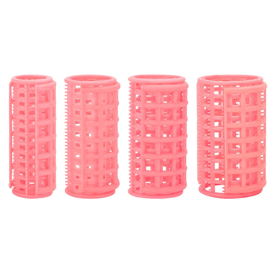 12Pcs Pink Hair Roller Sets Self Holding Hairdressing Curlers DIY Curly Hairstyle Tool For Women Hair Curler Styling Tools