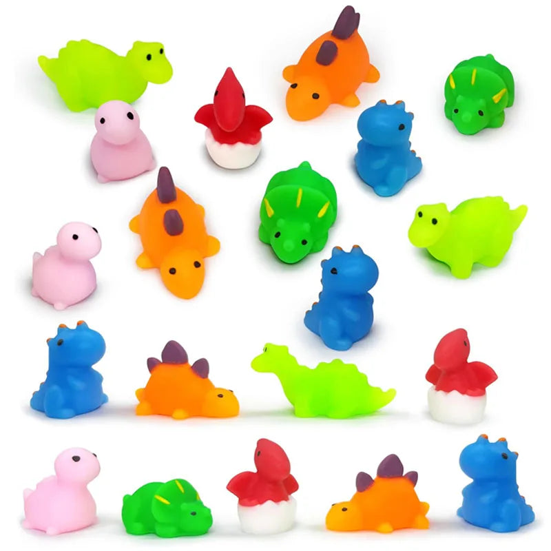 30PCS Mini Kawaii Dinosaur Mochi Squishy Fidget Toys For Kids Party Favors Gifts Regalos Cumpleaños Niños Para Invitados