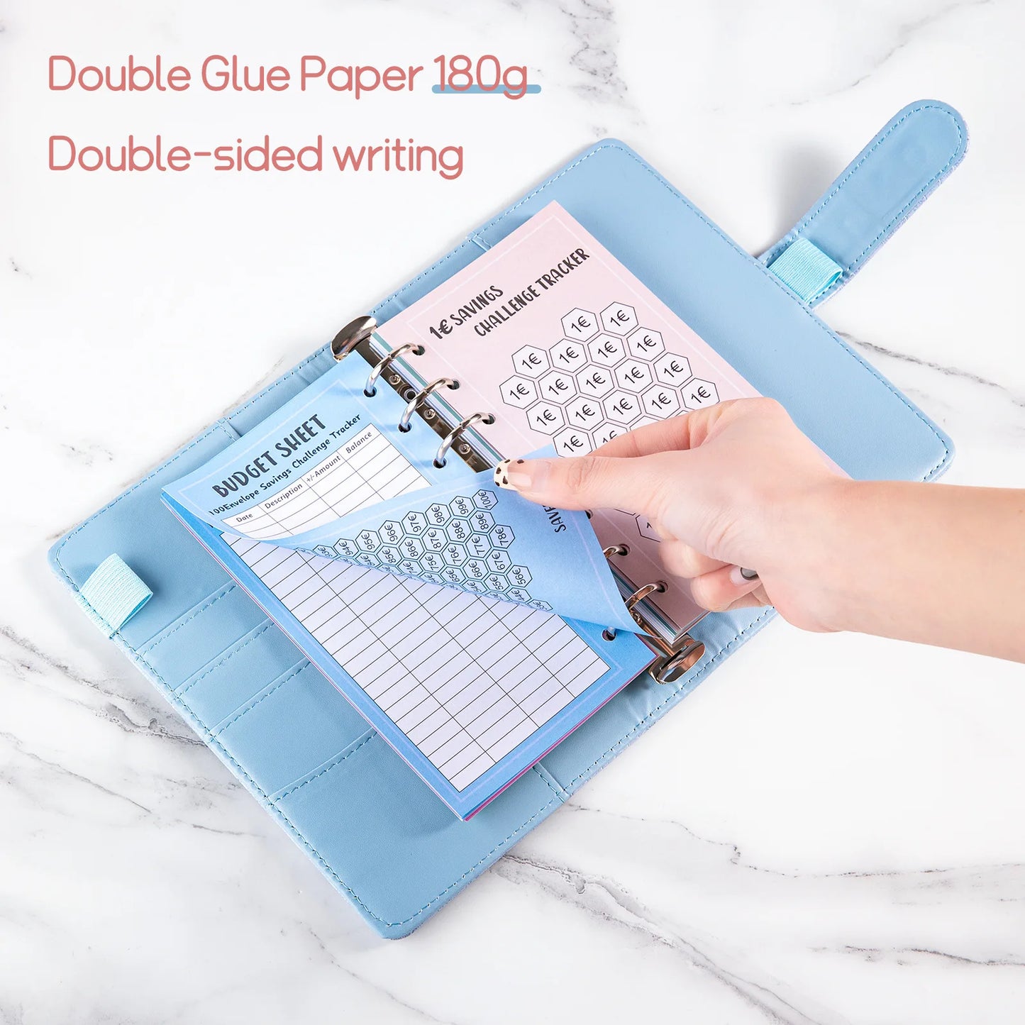 48 Sheets 100-Day Money Saving Challenge Kit - 52 Weeks & 30 Days Budget Planner Cards, Easy & Fun Ways To Save $5050