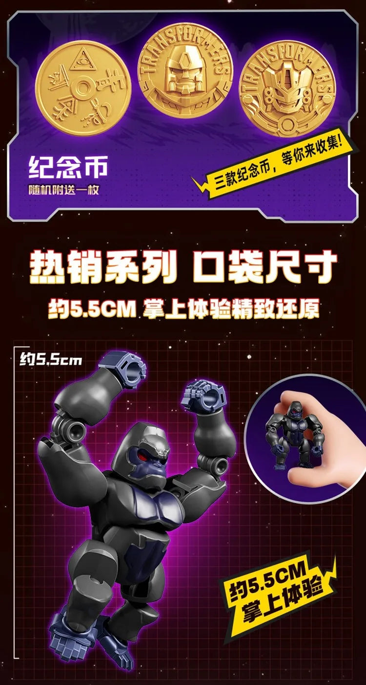 Original Blokees Transformers Starry Edition Vol.6 Optimus Prime Megatron Vortex Brawl Swindle Armored Robot Blind Box Toy Gifts