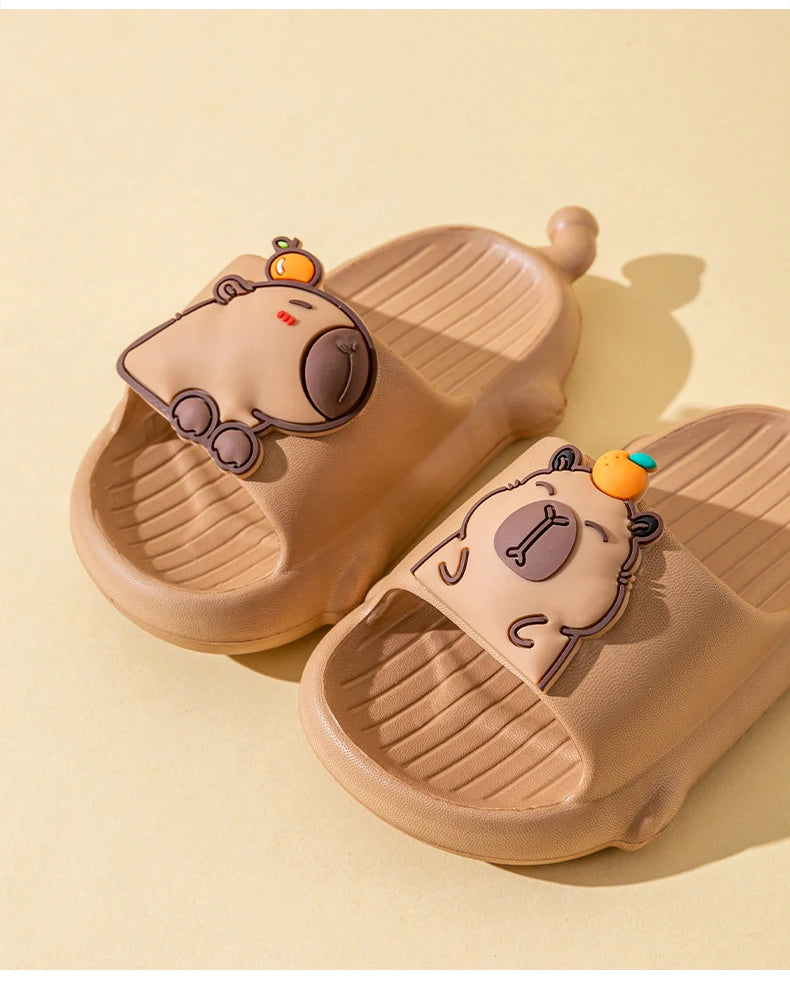Capybara Children's Toddler Slides Light Weight And Wear Resistance House Slippers For Boys Girls Outdoor Casual Footwear Summer