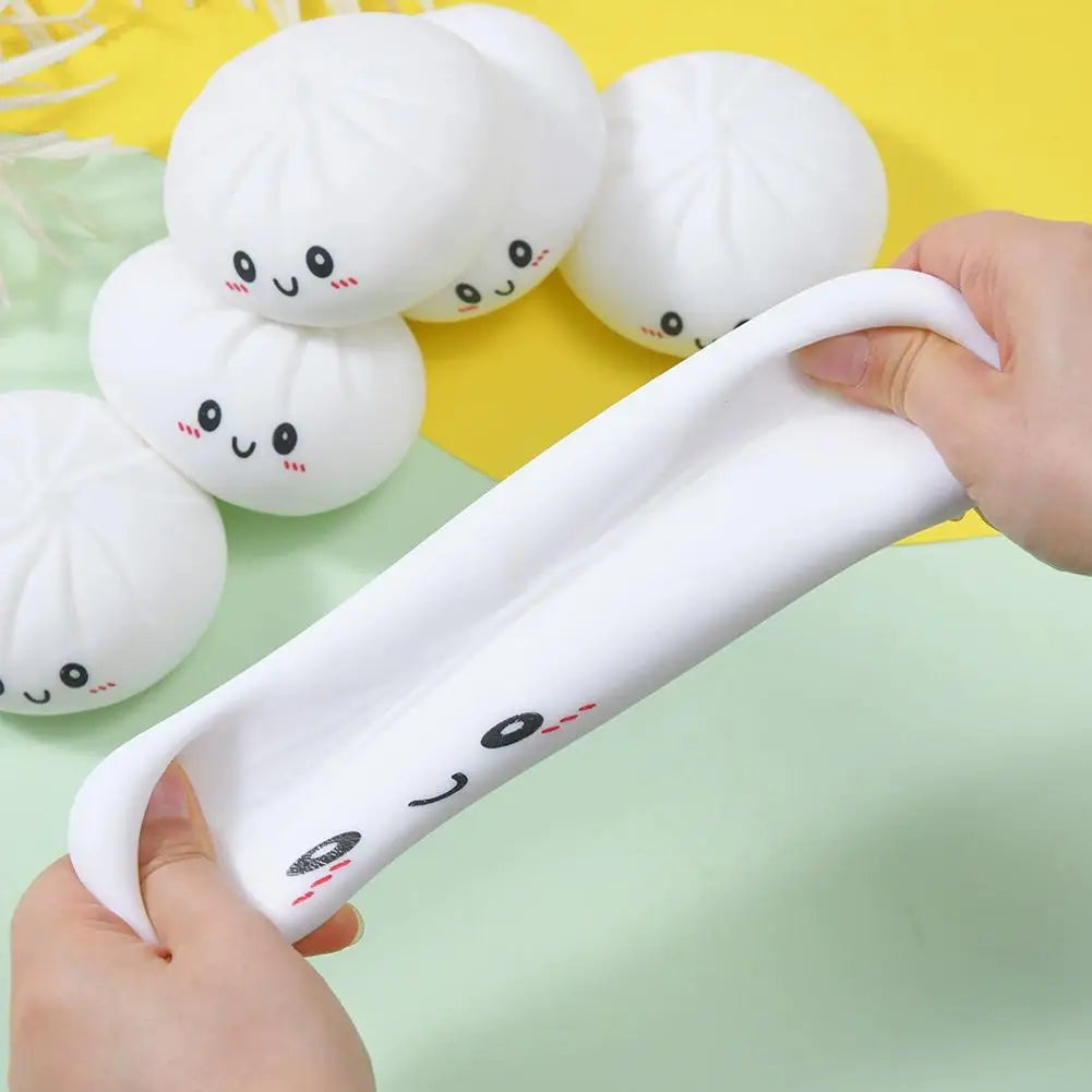 Colorful Dumpling Squishes Stress Balls Reusable Low Rebound Decompression Toys Unique Home Decoration Friend Birthday Gift
