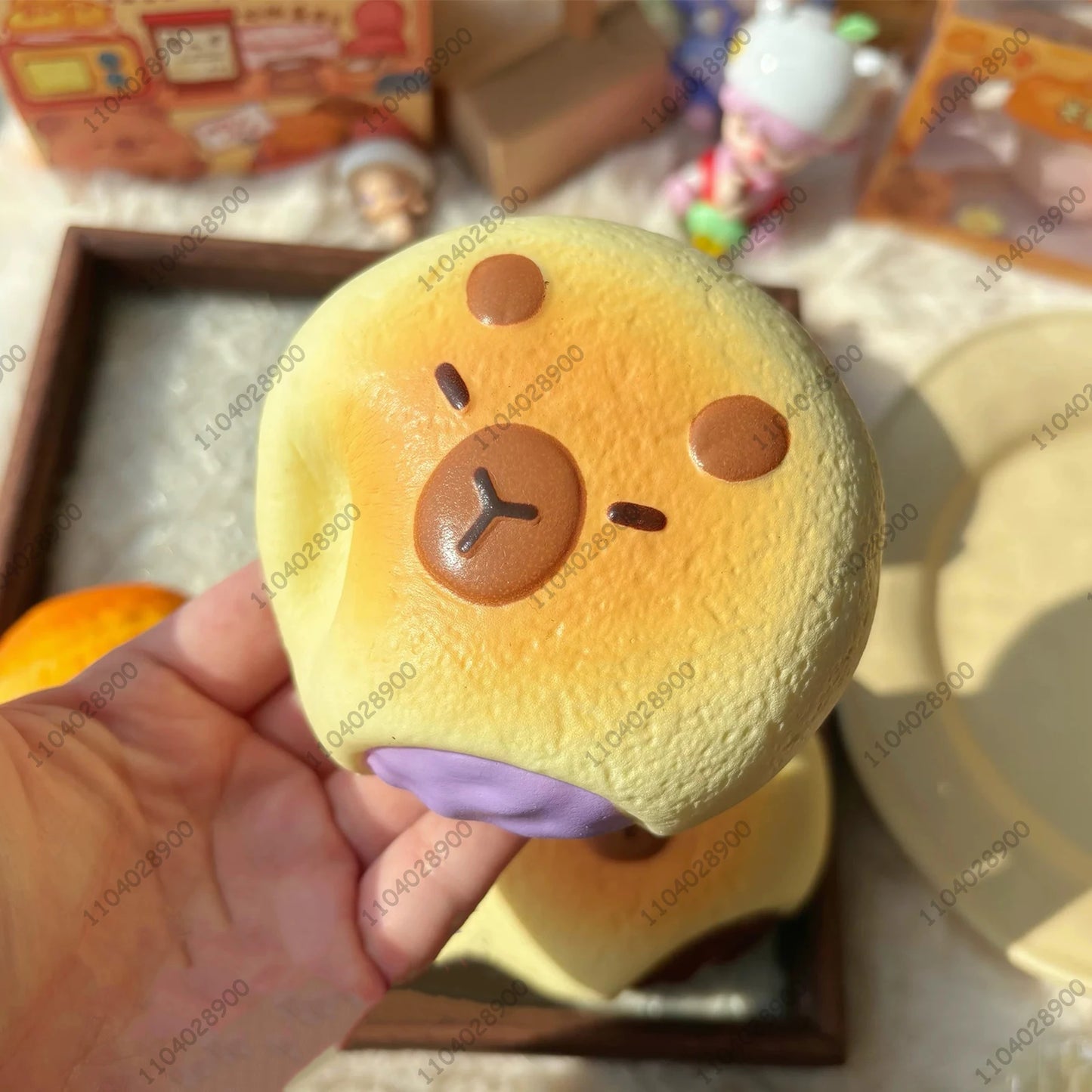 Capybara Bakery Slow Rising Squishy Capybara Toy Bread Pastry Cake Squeeze Stress Relief Hand Relaxing Gift Soft Rebound
