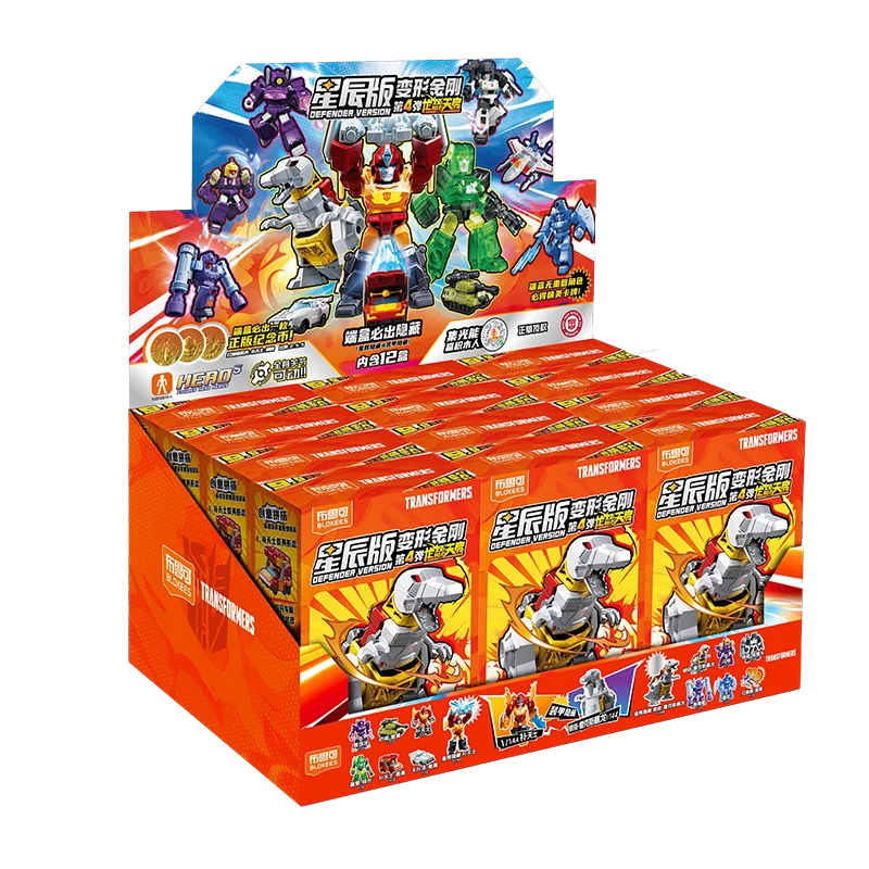 NEW Blokees Transformers 12PCS GV01-GV06 Optimus Prime,Megatron，Soundwave，Grimlock，Shockwave，Surprise Blind Box Children's Gift