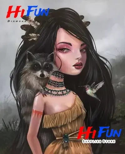 5D Diamond Painting Goth Girls Wonderland Collection Bizarre Art Full Square Diamond Embroidery Cross Stitch Diamond Mosaic Kit