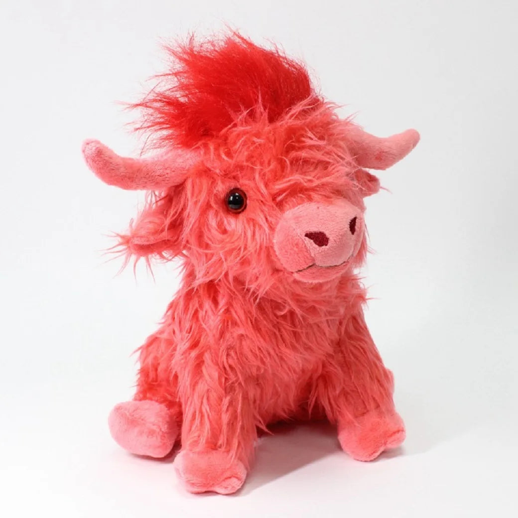Cute Highland Cow Plush Toys Stuffed Animal Toy Dolls Simulation Long Hair Cow Plush for Kids Birthday Gift Home Decoration