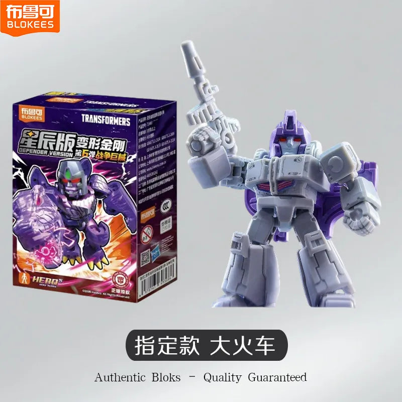 In Stock Blokees Transformers Defender Vol.6 Collectible Model Toys Blind Box Beast War Megatron Optimus Prime Bruticus Toy Gift