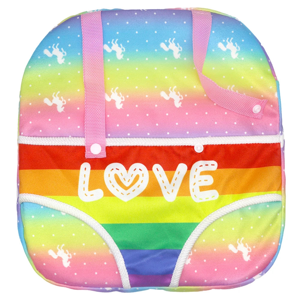 Alpaca Style Dolls Out Going Carry Bag 43-45cm Newborn Doll Clothes Accessories Christmas Birthday Gift18 Inch Doll Backpack Bag