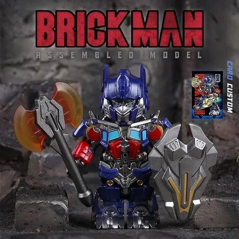 Optimus Transformers Blocks Small Particles MOC Megatron Children's Assembly Toy Bumblebee Model Desktop Ornament Holiday Gifts