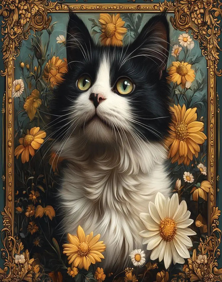 GATYZTORY Painting Paints By Numbers Cat Abstract Cute Picture Gifts Artwork Drawing By Numbers Picture Digital Home Decoration