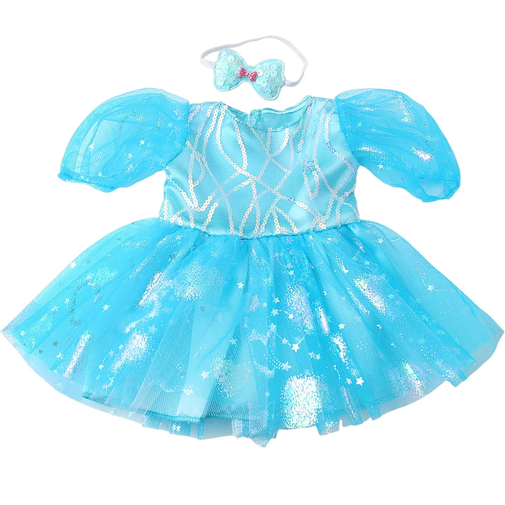 Cute Princess Tutu Skirt American 18 Inch Girl Doll Tulle Dress Children Toys Ours & Generation Dolls Cute Skirt Accessories