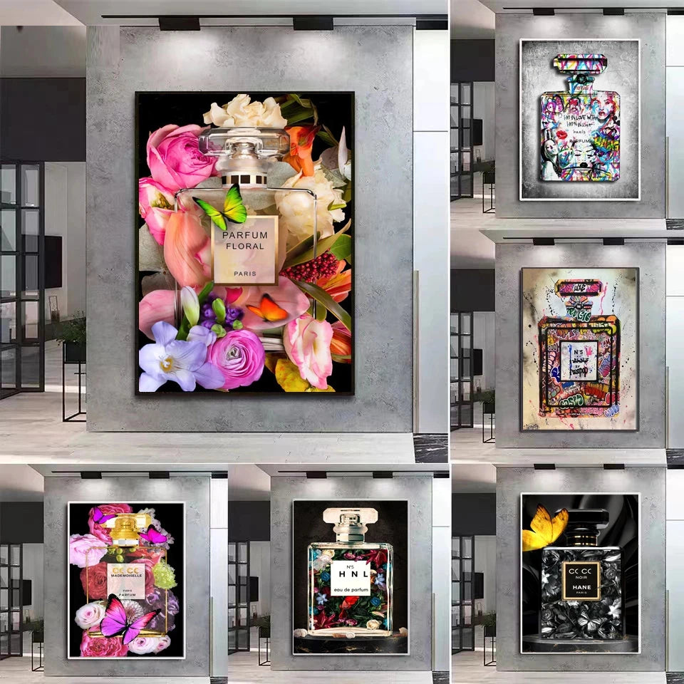 5d Diamond Painting Graffiti Perfume Street Art Full Diamond Embroidery Modern Fashion Women Bedroom Mosaic Home Decoration Gift
