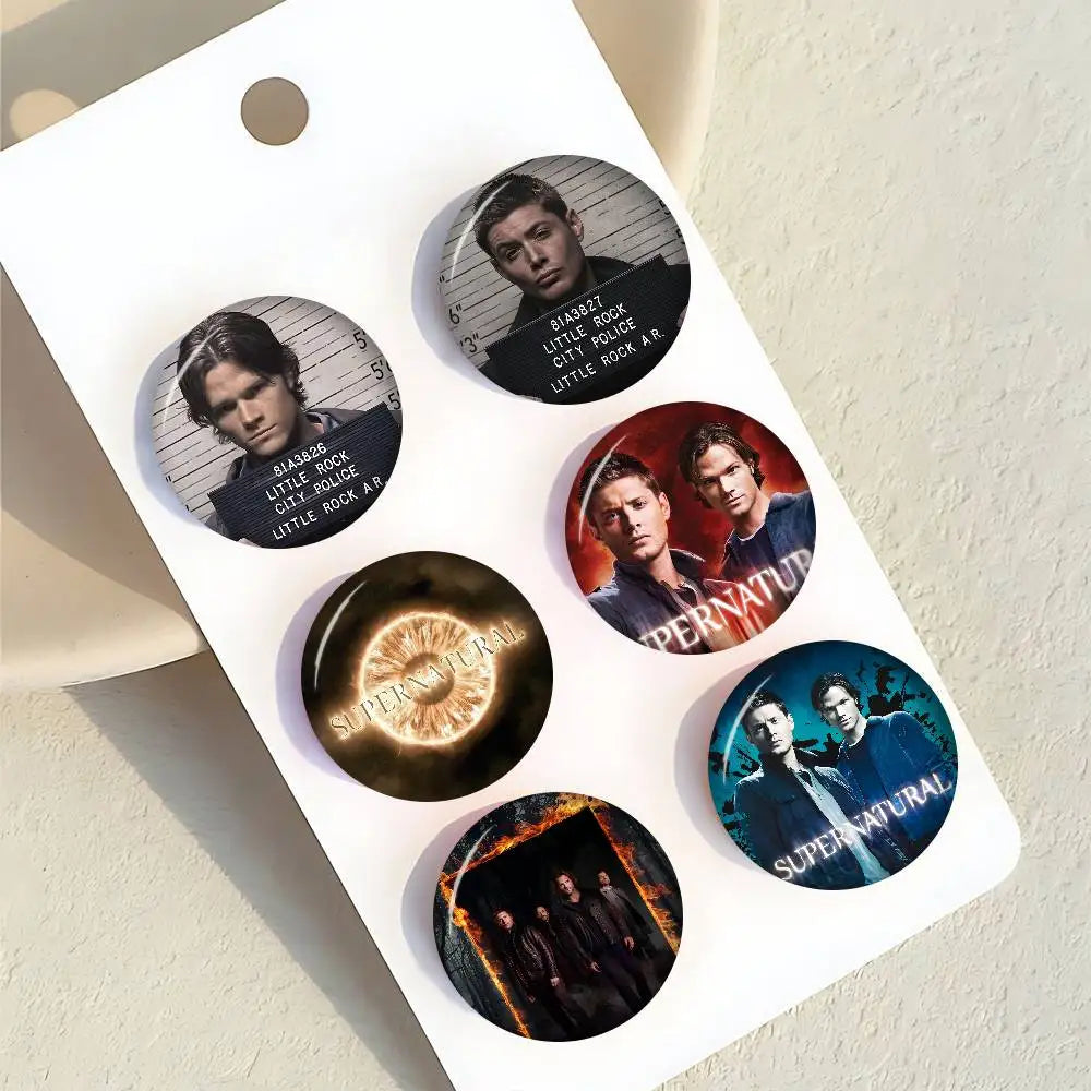 TV Series Supernatural   Animals Funny Brooches Badge Backpack Clothes Gift Accessory