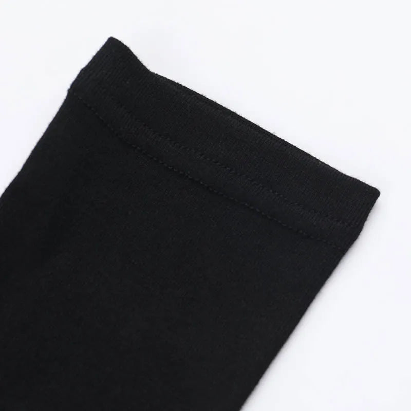 Gothic T-shirt for Women Sexy Hollow Out Mesh Cross Half Turtleneck Black Slim Soft Velvet Long Sleeve  Crop Tops