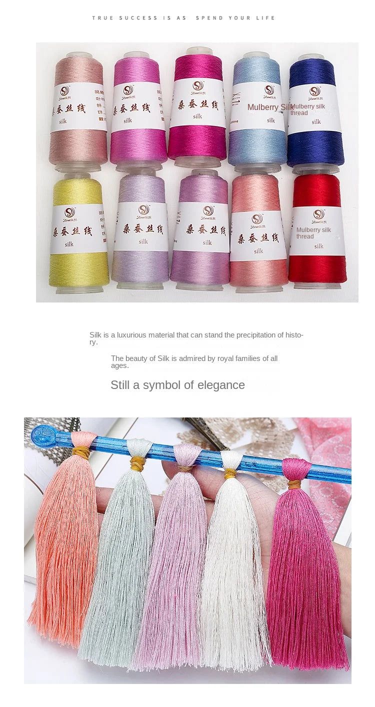 Real Silk Yarns for Knitting and Crochet