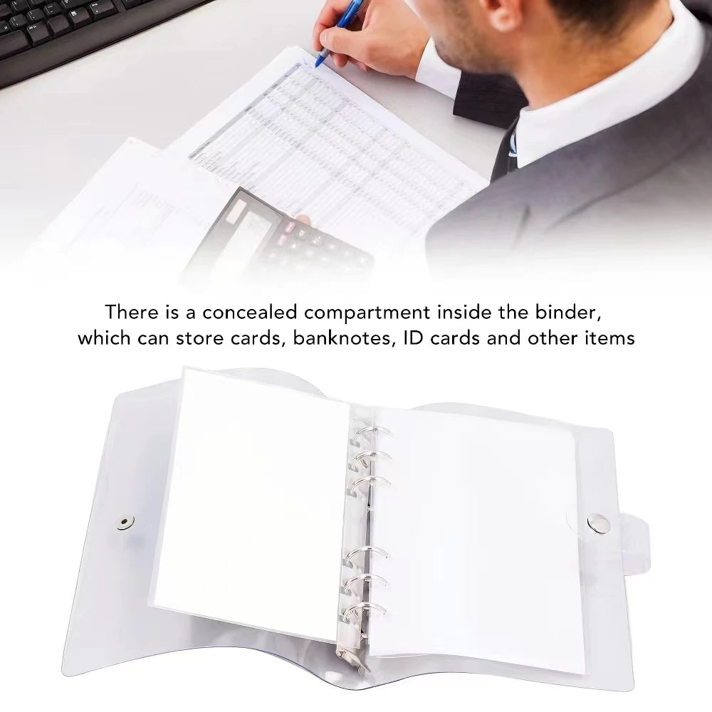 12-Month Money Saving Challenge Planner to Achieve 10K/5K/2.5K Goals, Durable Pvc Six-Ring Binder, Cash Savings Management