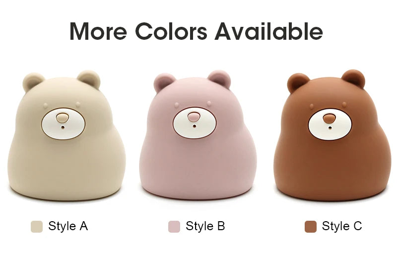 Cute Silicone Squeaky Bear Bath Toy - Safe Floating Water Toy for Baby Toddler Bath Time Fun, BPA Free