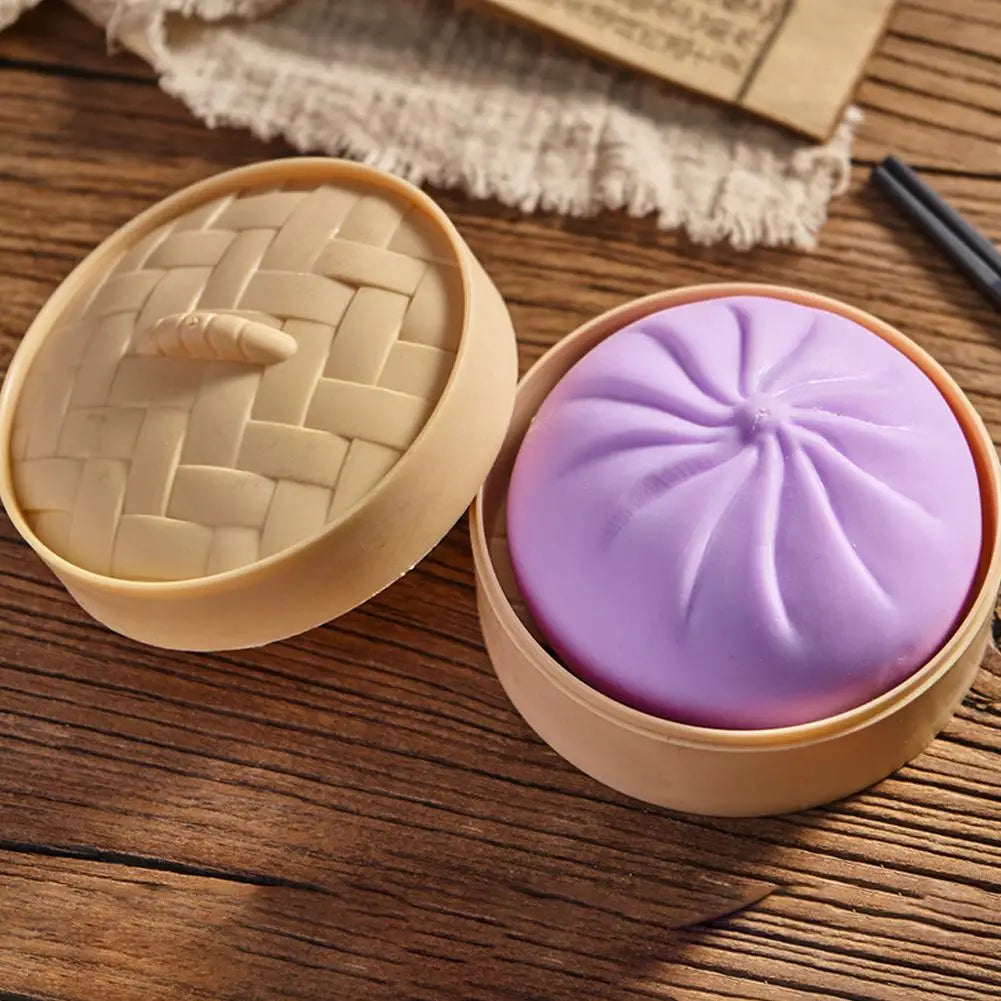 Colorful Dumpling Squishes Stress Balls Reusable Low Rebound Decompression Toys Unique Home Decoration Friend Birthday Gift