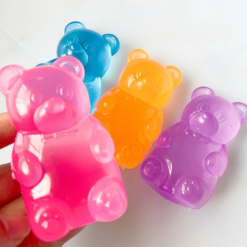 Squishy Bear Stress Ball - Soft Slow Rise Sensory Fidget Toy for Adults Kids Anxiety Relief, Squeeze Relax Gift